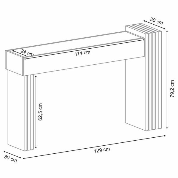 Imagem de Painel para TV Suspenso Cosmo e Aparador Astro Cinamomo Off White  HB Móveis