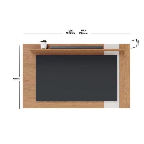 Imagem de Painel para Tv Suspenso Extensivo Ambiente Leme Freijó Off White Matte  -  Colibri