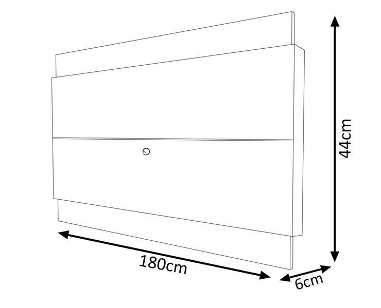 Imagem de Painel para TV Wall/Limit 1.8 Branco - MoveisAqui