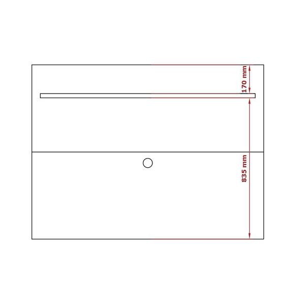 Imagem de Painel para TVs até 46" com Prateleira reversível Topazio Cumarú - Patrimar