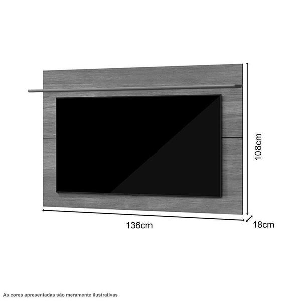Painel para TVs até 55" Vênus Gianduia e Nature Tebarrot Imagem de Painel para TVs até 55" Vênus Gianduia e Nature Tebarrot