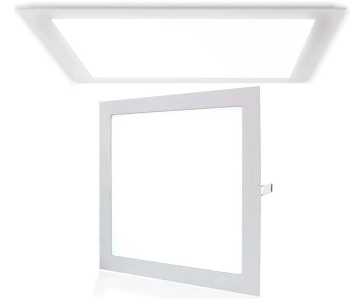 Imagem de Painel Plafon 24w Led Quadrado Embutir Branco Frio Teto