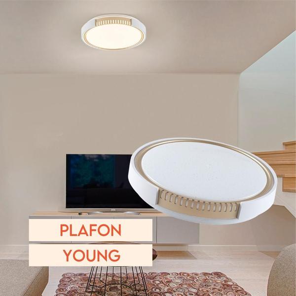 Imagem de Painel Plafon 24W Led Redondo Young Cor Ajustável Bi-Volt