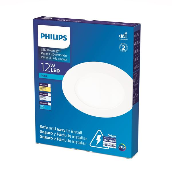 Imagem de Painel Plafon de Embutir Redondo LED 12W 4000K Philips