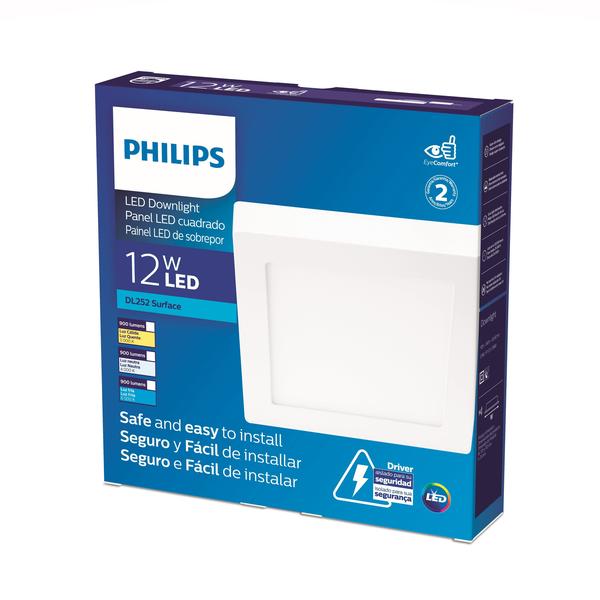 Imagem de Painel Plafon de Sobrepor Quadrado LED 12W 6500K Philips