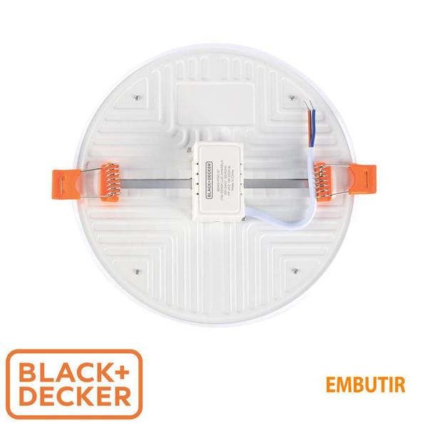 Imagem de Painel Plafon Led Borda Infinita Black + Decker Redondo 17W