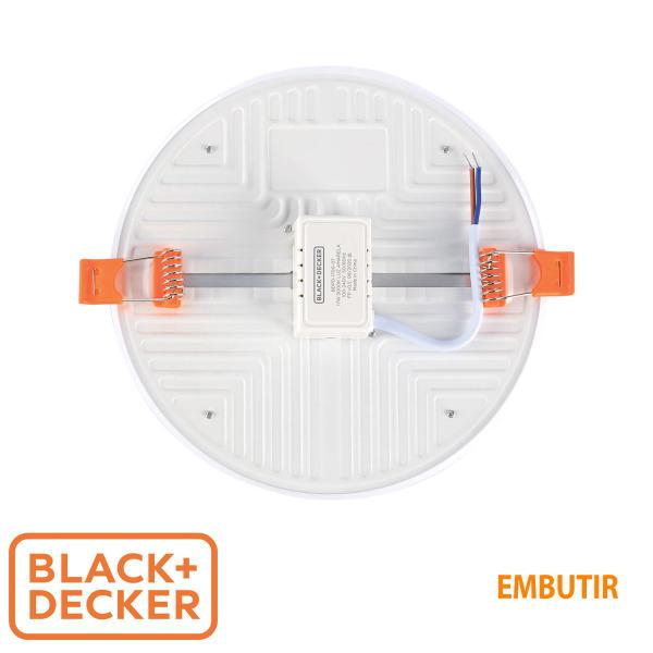 Imagem de Painel Plafon Led Borda Infinita Black + Decker Redondo 17W