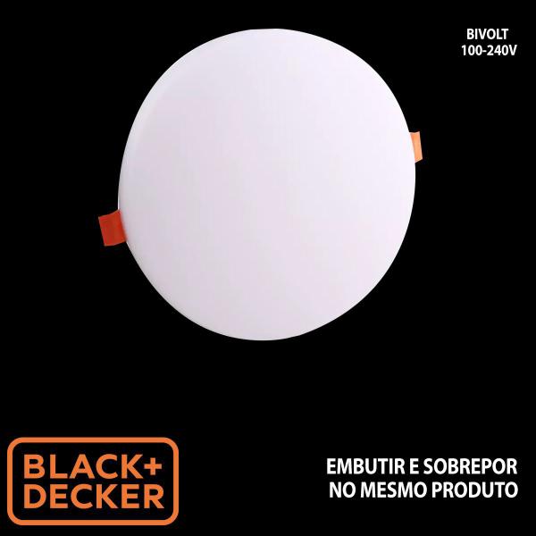 Imagem de Painel Plafon Led Borda Infinita Black + Decker Redondo 17W