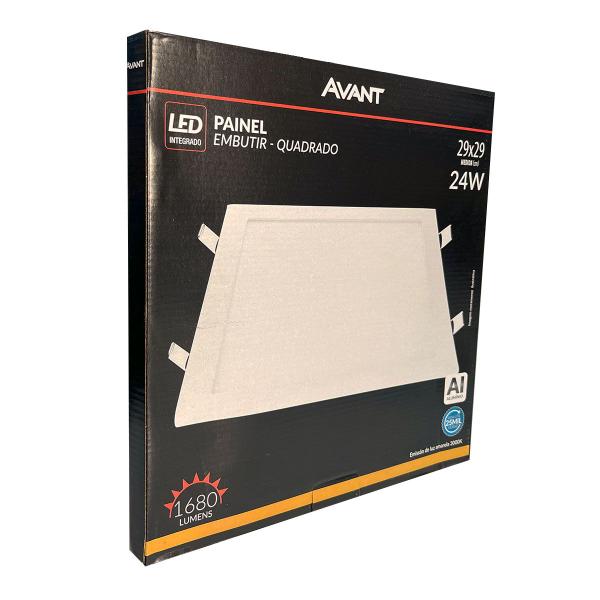 Imagem de Painel Plafon Led Embutir 29X29cm 24W 3000K Branco Bivolt - Avant - 858130572