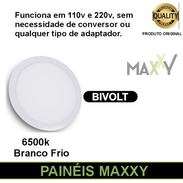 Imagem de Painel Plafon Led Embutir Redondo  12W Frio 6500k