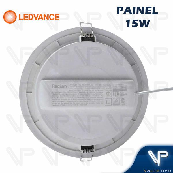 Imagem de Painel plafon led ledvance/radium 15w embutir redondo 6500k(branco frio) bivolt kit10