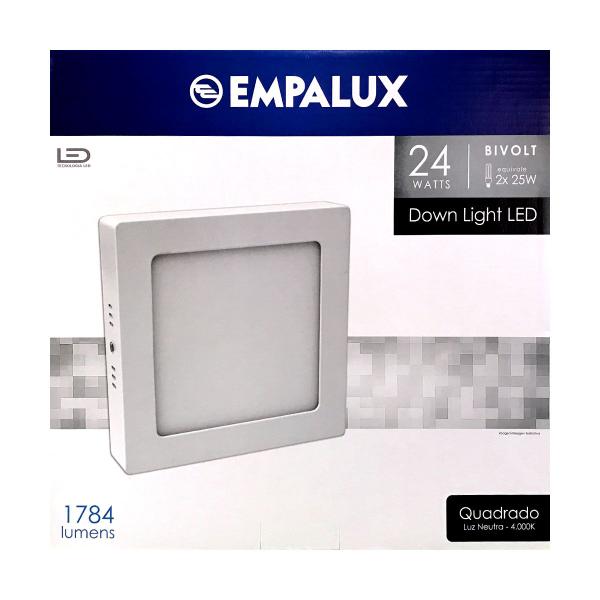 Imagem de Painel Plafon Led Sobrepor 30X30cm 24W 4000K Bivolt - Empalux - LD32454