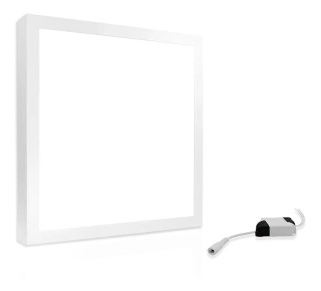 Imagem de Painel Plafon Led Sobrepor 36w 40x40cm Quadrado Branco Frio - Nitrolux