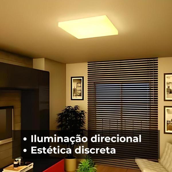 Imagem de Painel Plafon Luz Led 18w Sobrepor Branco Quente - 3500k