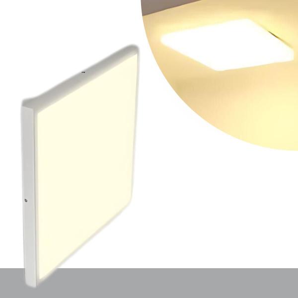 Imagem de Painel Plafon Luz Led 18w Sobrepor Branco Quente - 3500k