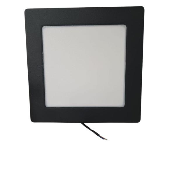 Imagem de Painel Plafon Quadrado Embutir 18w Preto Branco Frio 6500k PS-PR Avant