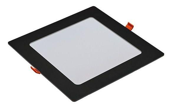 Imagem de Painel Plafon Quadrado Embutir 24w Preto Branco Frio 6500k PS-PR Avant