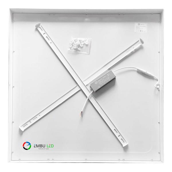 Imagem de Painel Quadrado Sobrepor 60Cm 48W Bivolt Branco Neutro