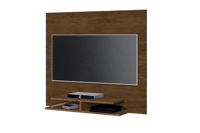 Imagem de Painel QUEN 90cm Para TV Até 32'' Com Nichos Para Aparelhos e Objetos de Decoração Cor Jequitibá