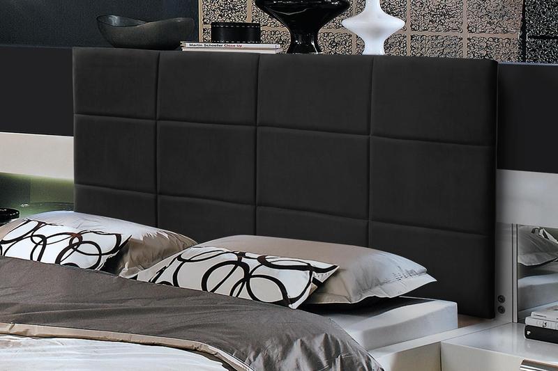 Imagem de Painel Raissa 100 cm Suede Preto