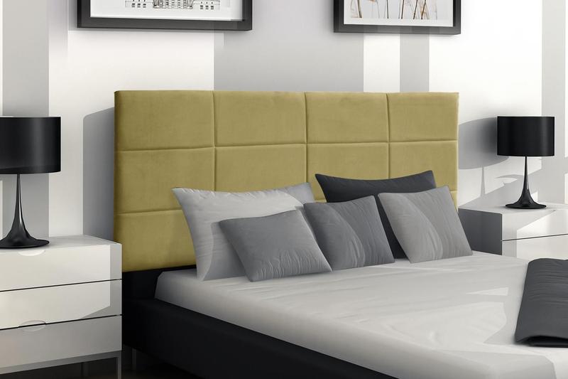 Imagem de Painel Raissa 138 cm Suede Amarelo