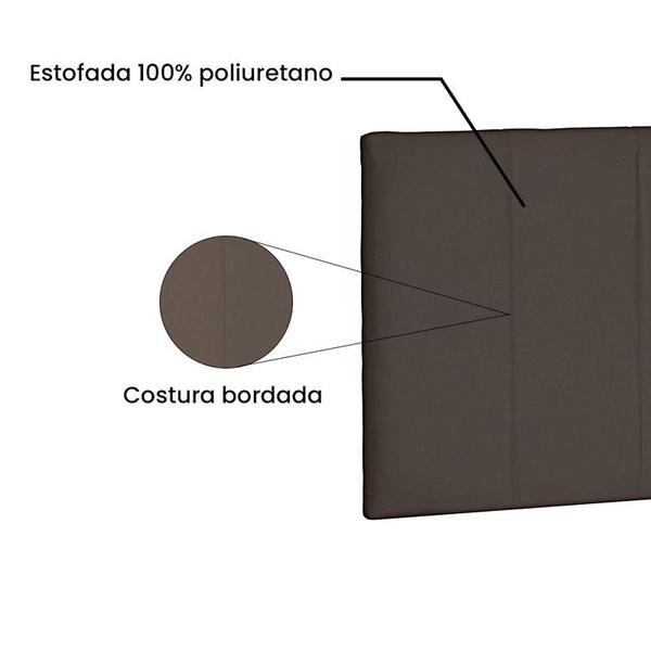 Imagem de Painel Ravenna Suede Caramelo King 195cm - Spezzia