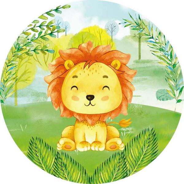 Painel Redondo 3D Sublimado Leãozinho Frd-3273 - Felicitá Imagem de Painel Redondo 3D Sublimado Leãozinho Frd-3273