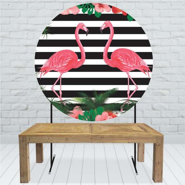 Imagem de Painel Redondo De Festa Flamingo 150X150 - Fla03