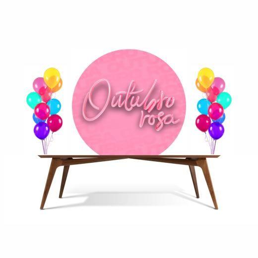 Painel Redondo de Outubro Rosa 3D de Alta Qualidade - Joy and arts Imagem de Painel Redondo de Outubro Rosa 3D de Alta Qualidade