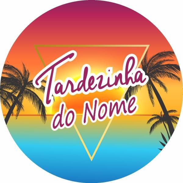 Imagem de Painel Redondo de Tardezinha Personalizado com Nome em 3D