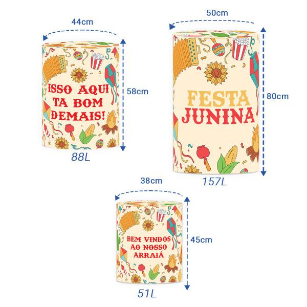 Painel Redondo Sublimado Festa Junina E Capas Cilindros - Decoraset Imagem de Painel Redondo Sublimado Festa Junina E Capas Cilindros