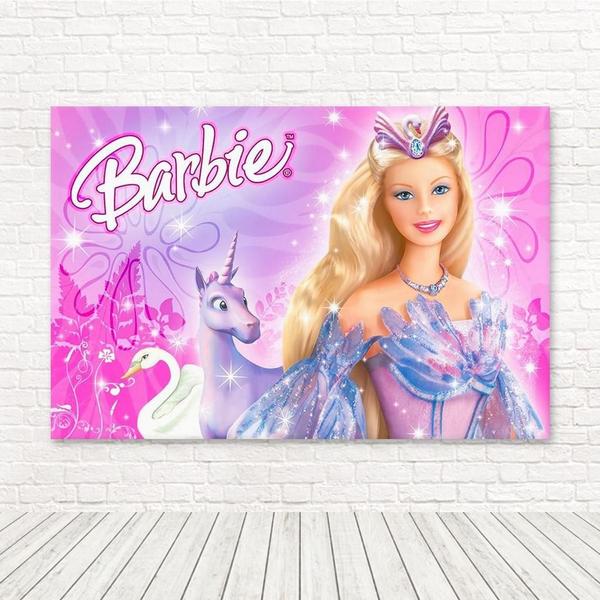 Imagem de Painel Retangular 3D Sublimado Barbie 2,0X1,5 Frt-4047