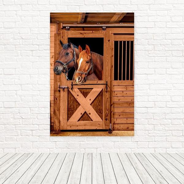 Imagem de Painel Retangular 3D Sublimado Cavalo 1,5X2,2 Frt-5085