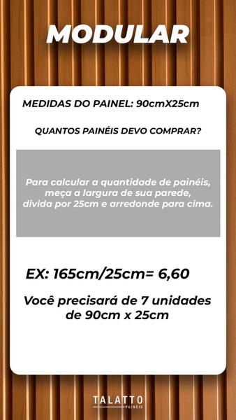 Imagem de Painel Ripado Compacto Kit 24 unid. 90x25cm larg. (5,4m²)