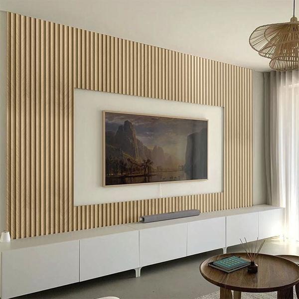 Imagem de Painel Ripado de Madeira Prime PVC Chevron Cipres Baikal 2,9mX16cm