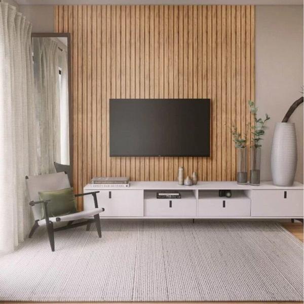 Imagem de Painel Ripado de Poliestireno 9 Barras de 2,85m x 12,2cm venda em (2,94m²) Ruffino