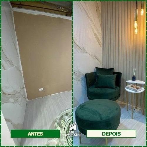 Painel Ripado Decorativo Quarto Eva Autocolante 10Cm - 2,5M - Nova Moldura Imagem de Painel Ripado Decorativo Quarto Eva Autocolante 10Cm - 2,5M