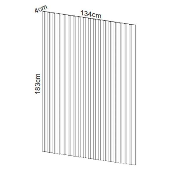 Imagem de Painel Ripado Em Mdf 134X183 Cm Freijó Pa73Jj Dalla Costa