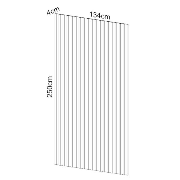 Imagem de Painel Ripado em MDF 134x250 cm Freijó PA75JJ Dalla Costa