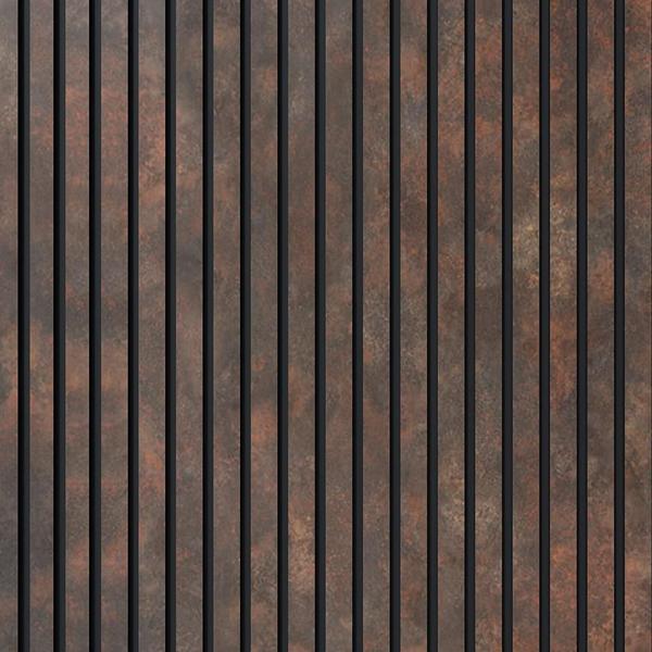 Imagem de Painel Ripado Laminado Eva 10Cm Largura Cor Corten Linha