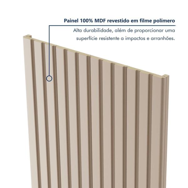 Imagem de Painel Ripado Milão 2,50x0,58x3,3mm(1,45)m² Ecorevest