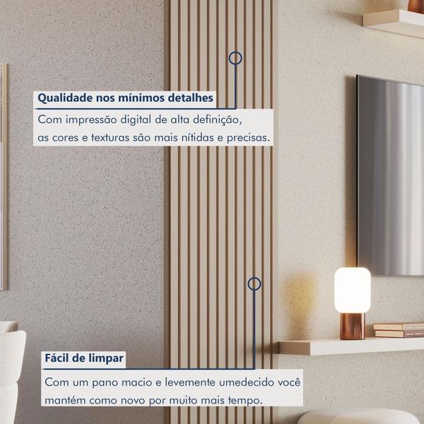 Imagem de Painel Ripado Milão 2,50x0,58x3,3mm(1,45)m² Ecorevest