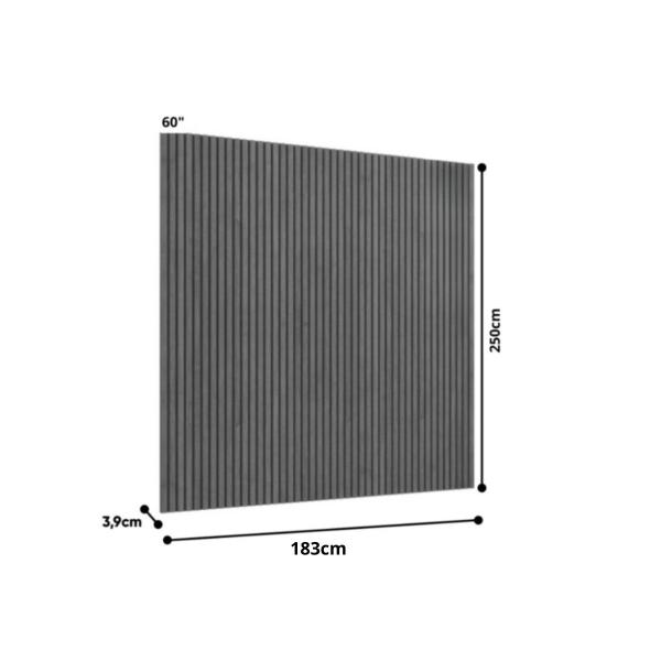 Imagem de Painel Ripado Modular 1,82m x 2,50m Para Tv até 75 Polegadas