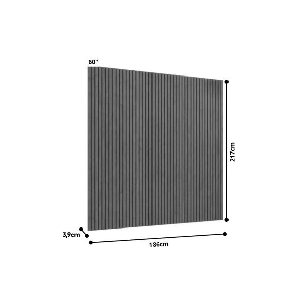 Imagem de Painel Ripado Modular 1,83m x 2,17m Para Tv até 75 Polegadas