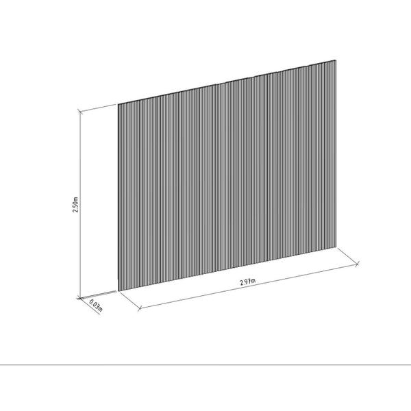 Imagem de Painel Ripado Modular 2,50x2,97cm (7,43m²)