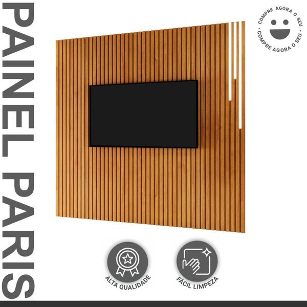 Imagem de Painel Ripado Paris 138cm X 250cm com Led e sem Prateleira