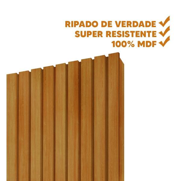 Imagem de Painel Ripado Placa 50 cm x 250 cm 100% MDF Naturale Nobre Gelius