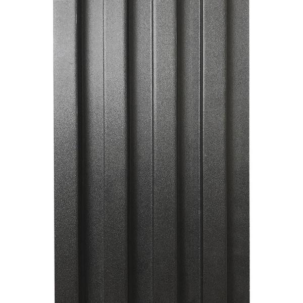 Imagem de Painel Ripado Prime Madeira PVC Preto Fosco 2,9m x 16cm