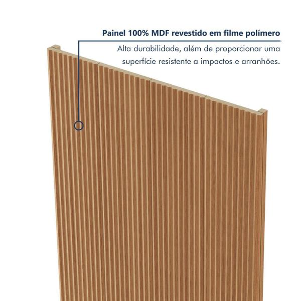 Imagem de Painel Ripado Toronto 2,50x0,58x3,3mm(1,45)m²  Ecorevest