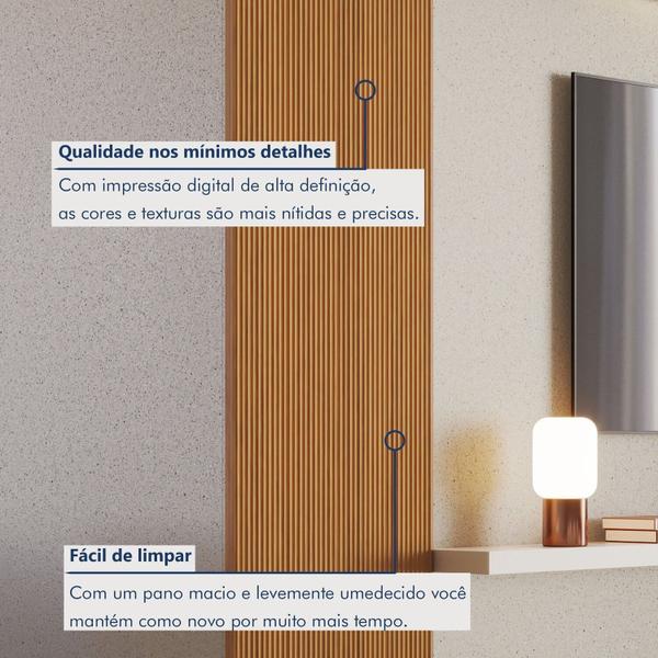 Imagem de Painel Ripado Toronto 2,50x0,58x3,3mm(1,45)m²  Ecorevest